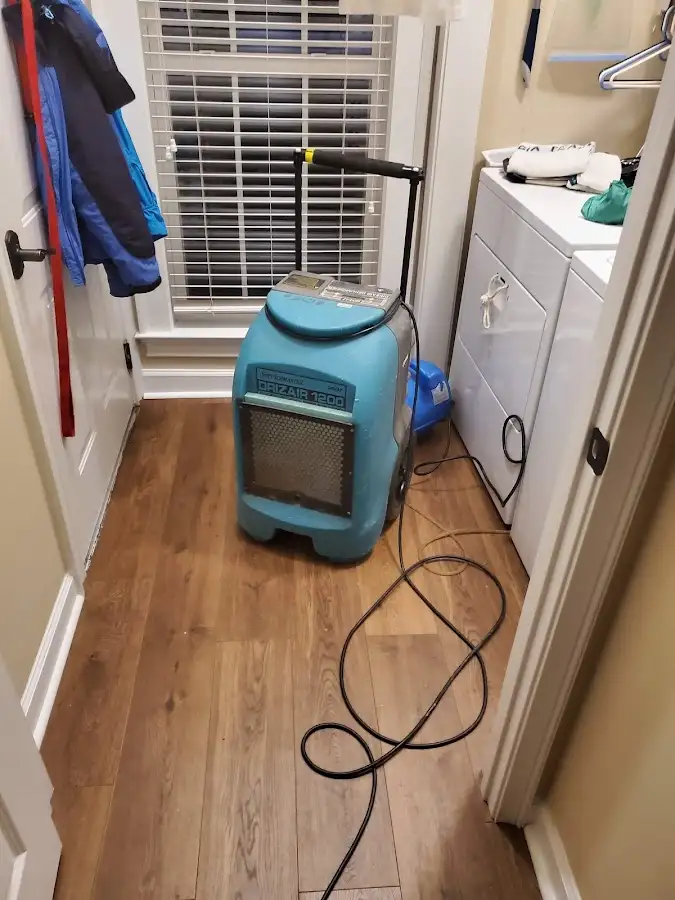 Commercial dehumidifier deployed for Crawl Space Restoration in Burke